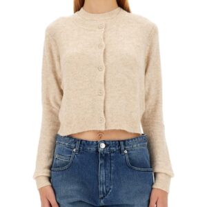 Discover the authentic MARANT ETOILE women's CARDIGAN AMENITA in beige
