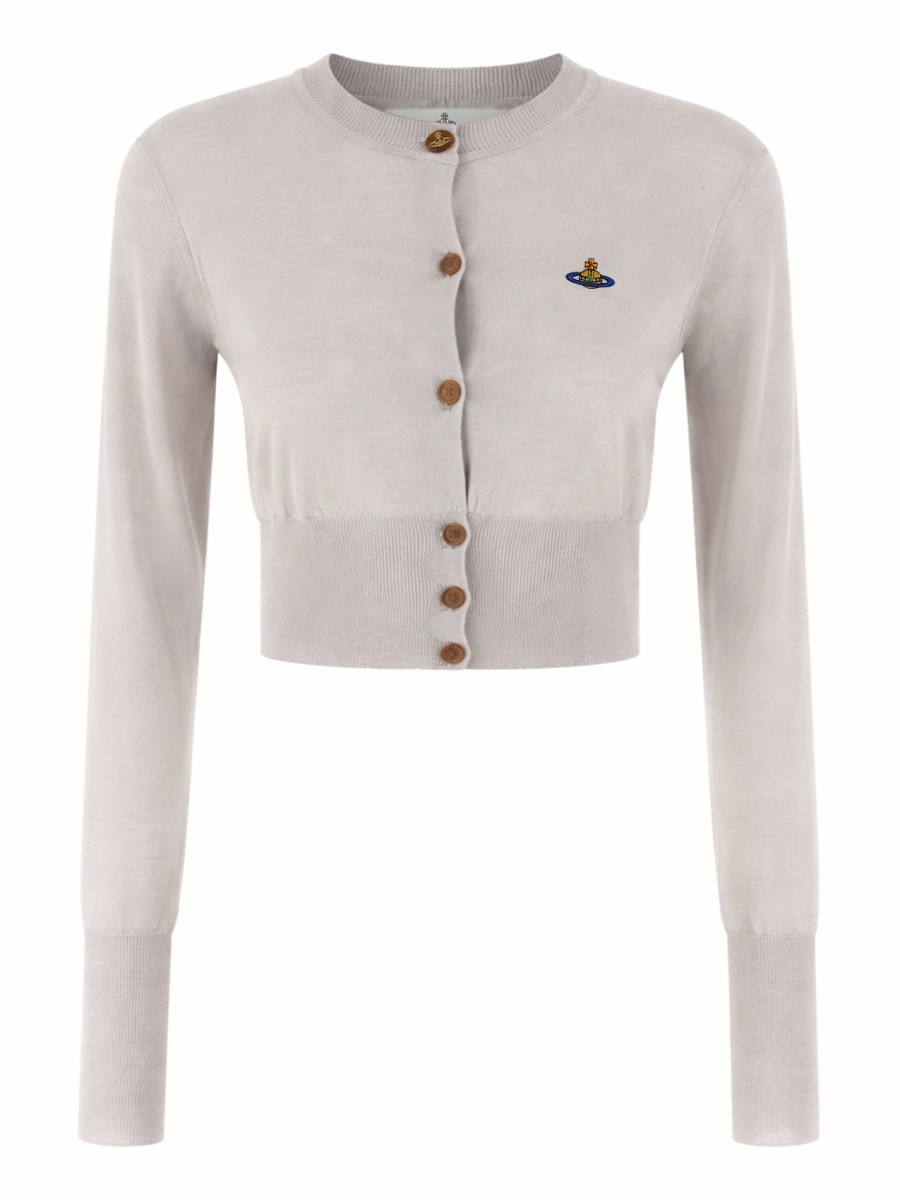 Refresh your wardrobe with the Vivienne Westwood women's CARDIGAN "BEA" in Grey