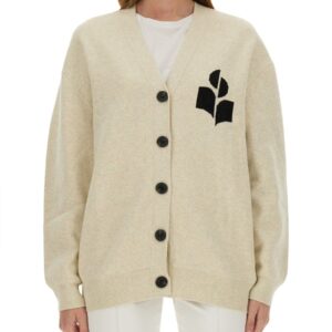 Discover the authentic MARANT ETOILE women's CARDIGAN "NORTON" in beige