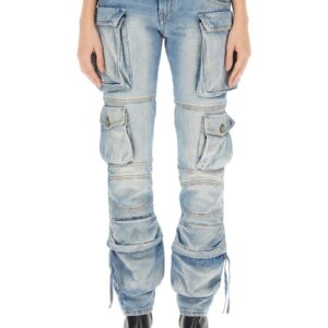 Refresh your wardrobe with the The Attico women's CARGO JEANS in DENIM