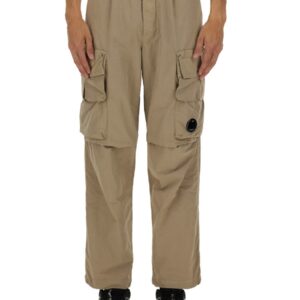 Elevate your look with the C.P. COMPANY men's CARGO PANTS in beige