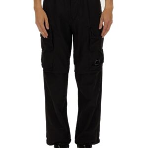 Elevate your look with the C.P. COMPANY men's CARGO PANTS in Black