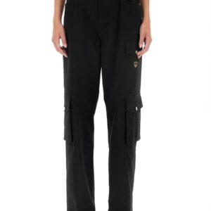 Refresh your wardrobe with the MOSCHINO JEANS women's CARGO PANTS in Black