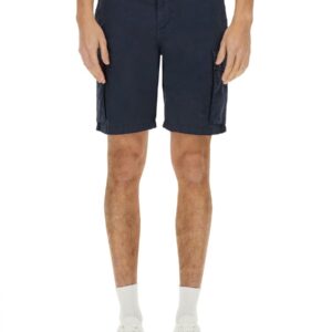 Discover the authentic Woolrich men's CARGO SHORTS in Blue