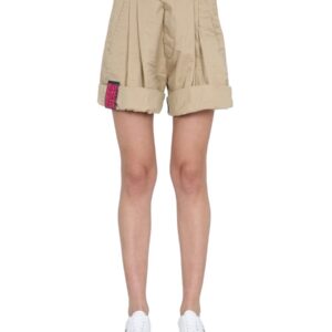 Discover the authentic Dsquared2 women's CARGO SHORTS in beige