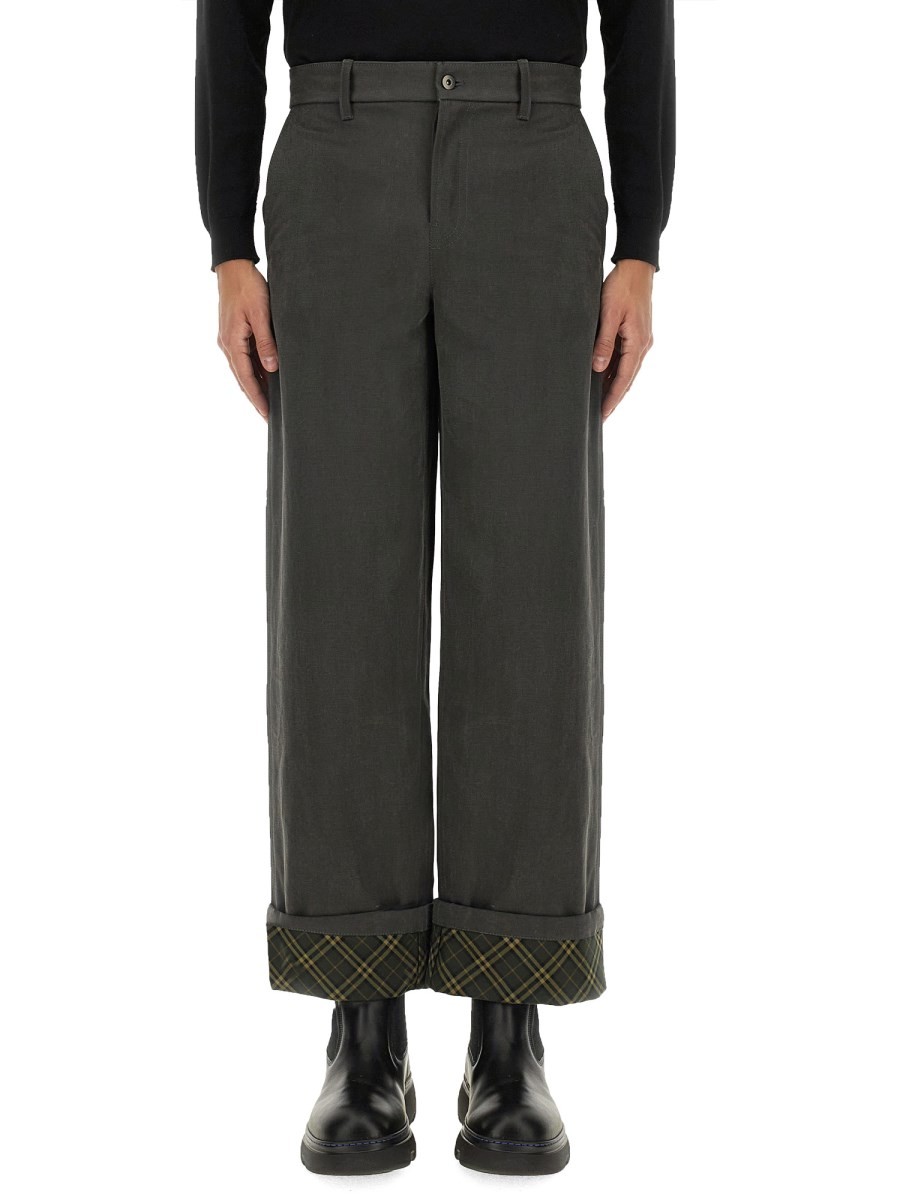 Elevate your look with the Burberry men's CARPENTER PANTS in CHARCOAL