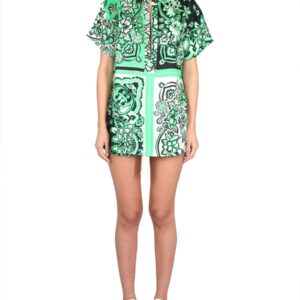 Explore the authentic RED VALENTINO women's CARRE' BANDANA SHIRT in GREEN