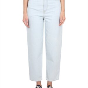 Discover the authentic Kenzo women's CARROT FIT JEANS in Azure