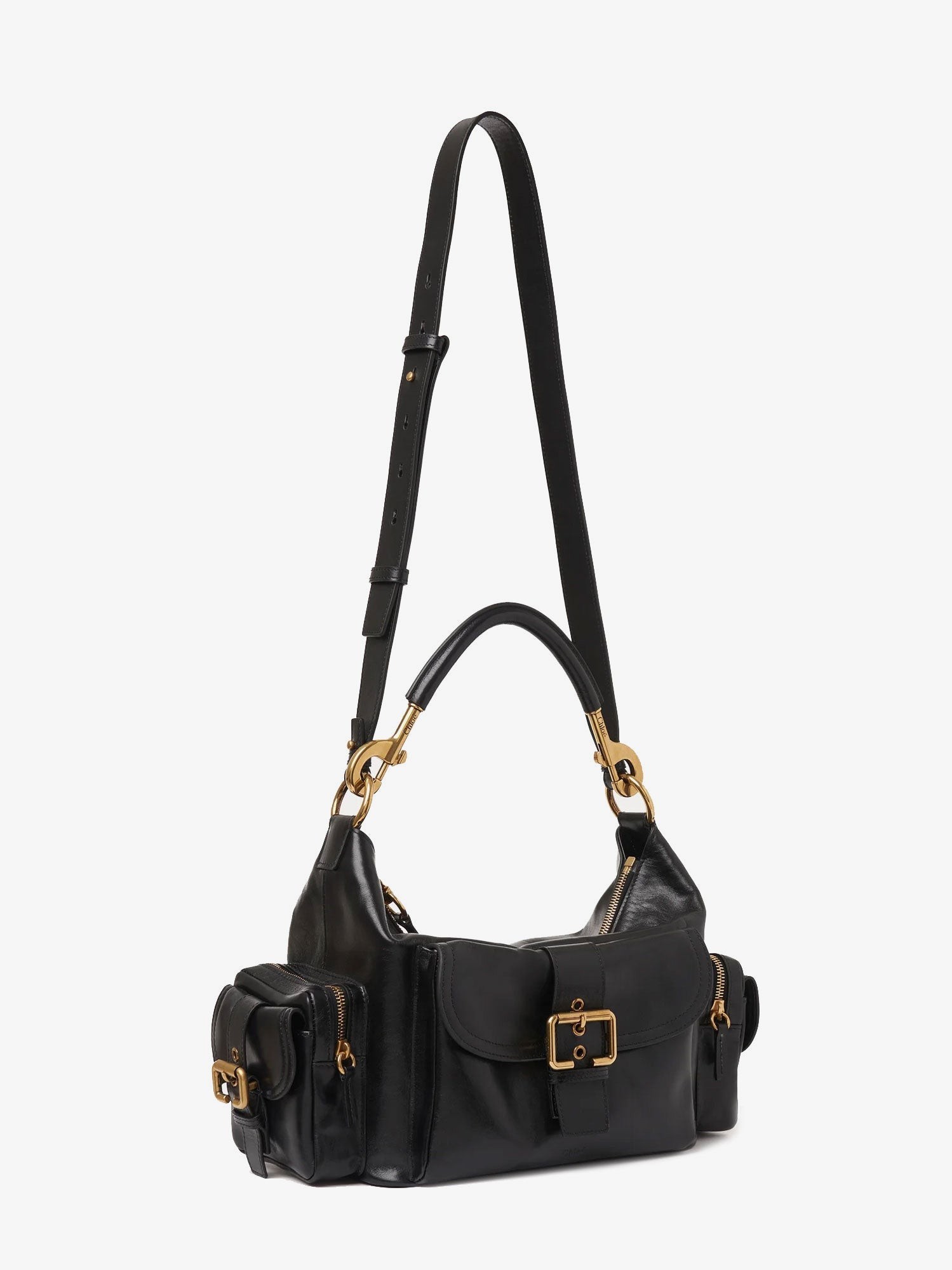 CHLOÉ – Carry shiny buffalo leather shoulder bag : Color - Nero, Size - UNI - Image 3