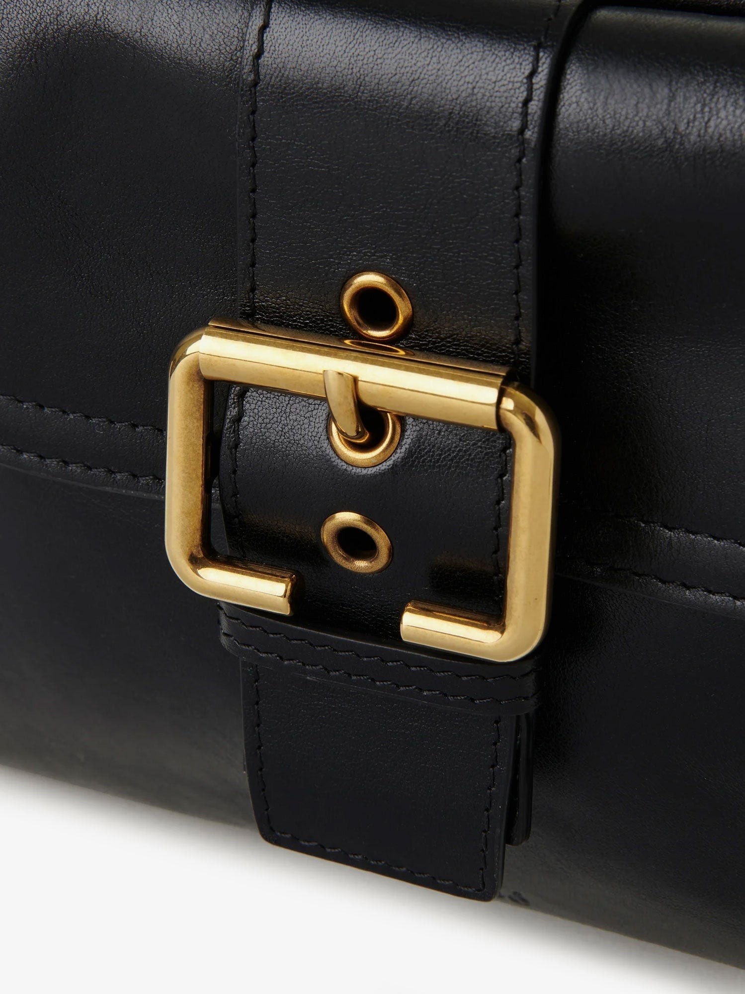 CHLOÉ – Carry shiny buffalo leather shoulder bag : Color - Nero, Size - UNI - Image 4