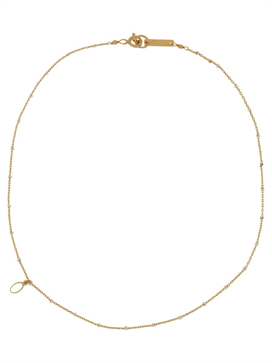 Explore the authentic Isabel Marant women's "CASABLANCA" NECKLACE in POWDER