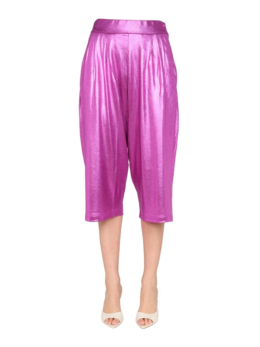 Refresh your wardrobe with the TOM FORD women's CASHMERE BERMUDA in Fuchsia