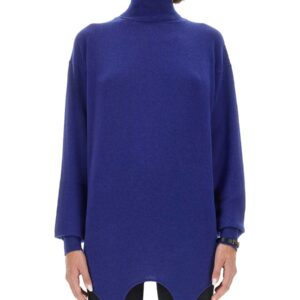 Refresh your wardrobe with the Saint Laurent women's CASHMERE PULLOVER in Blue