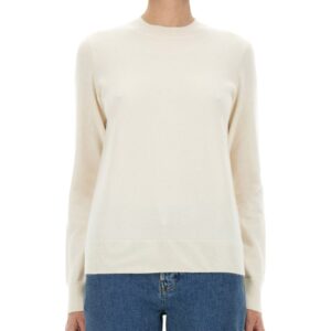 Refresh your wardrobe with the Burberry women's CASHMERE SWEATER in Ivory