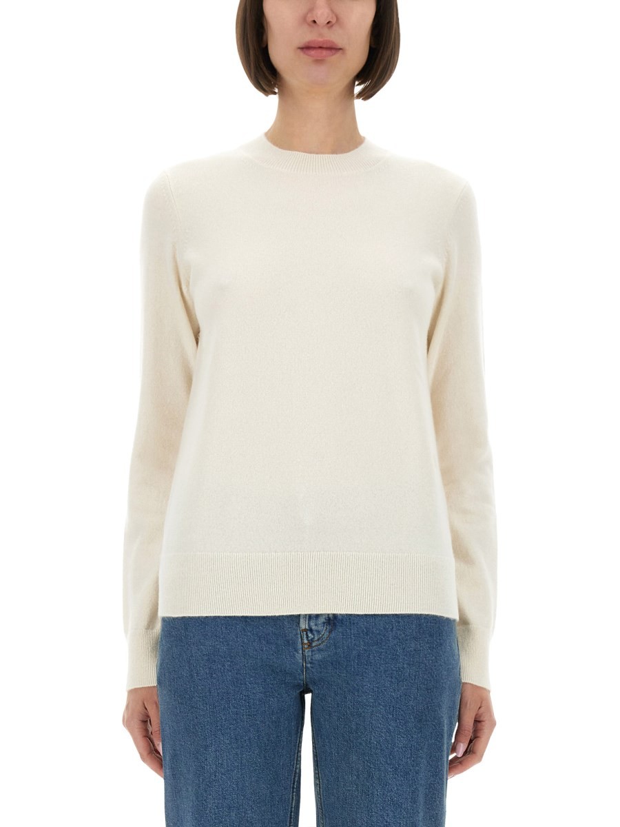 Refresh your wardrobe with the Burberry women's CASHMERE SWEATER in Ivory