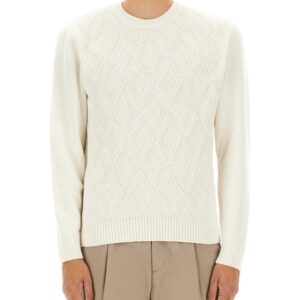 Discover the authentic Herno men's CASHMERE SWEATER in White