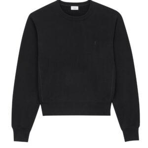 Explore the authentic Saint Laurent women's CASSANDRE SWEATSHIRT in Black