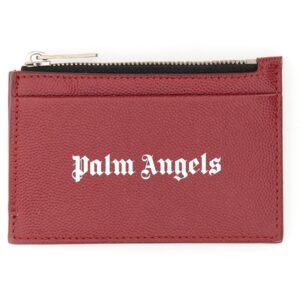 Refresh your wardrobe with the Palm Angels men's CAVIAR CARD HOLDER in Bordeaux