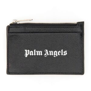 Refresh your wardrobe with the Palm Angels men's CAVIAR CARD HOLDER in Black