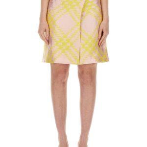 Discover the authentic Burberry women's CHECK PATTERN SKIRT in MULTICOLOUR