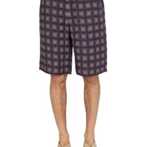 Refresh your wardrobe with the NEEDLES men's CHECK PRINT BERMUDA in beige