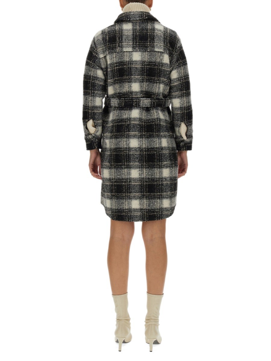 CHECK PRINT COAT - Image 3