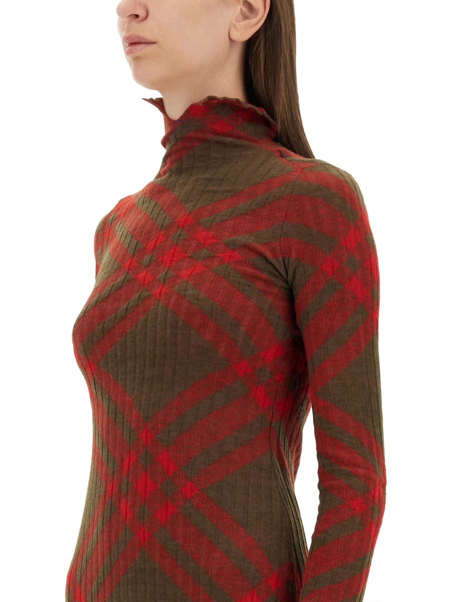 CHECK WOOL BLEND DRESS - Image 4