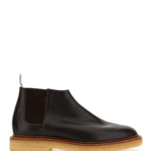 Discover the authentic THOM BROWNE men's CHELSEA BOOT in Brown