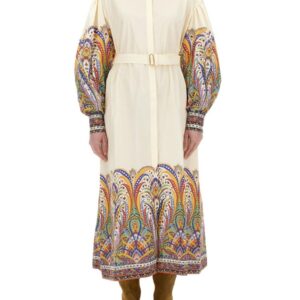 Discover the authentic Etro women's CHEMISIER DRESS in Ivory