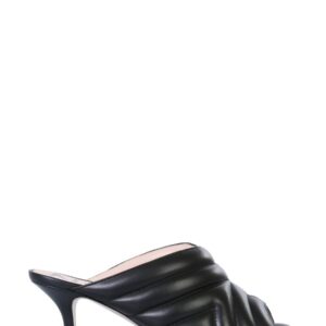 Discover the authentic N°21 women's CHEVRON PATTERN MULES in Black