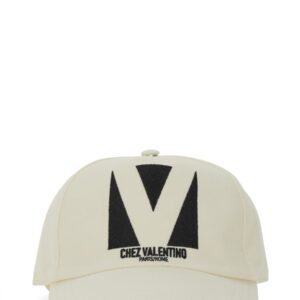 Shop the authentic Valentino Garavani men's "CHEZ VALENTINO" EMBROIDERED BASEBALL CAP in White