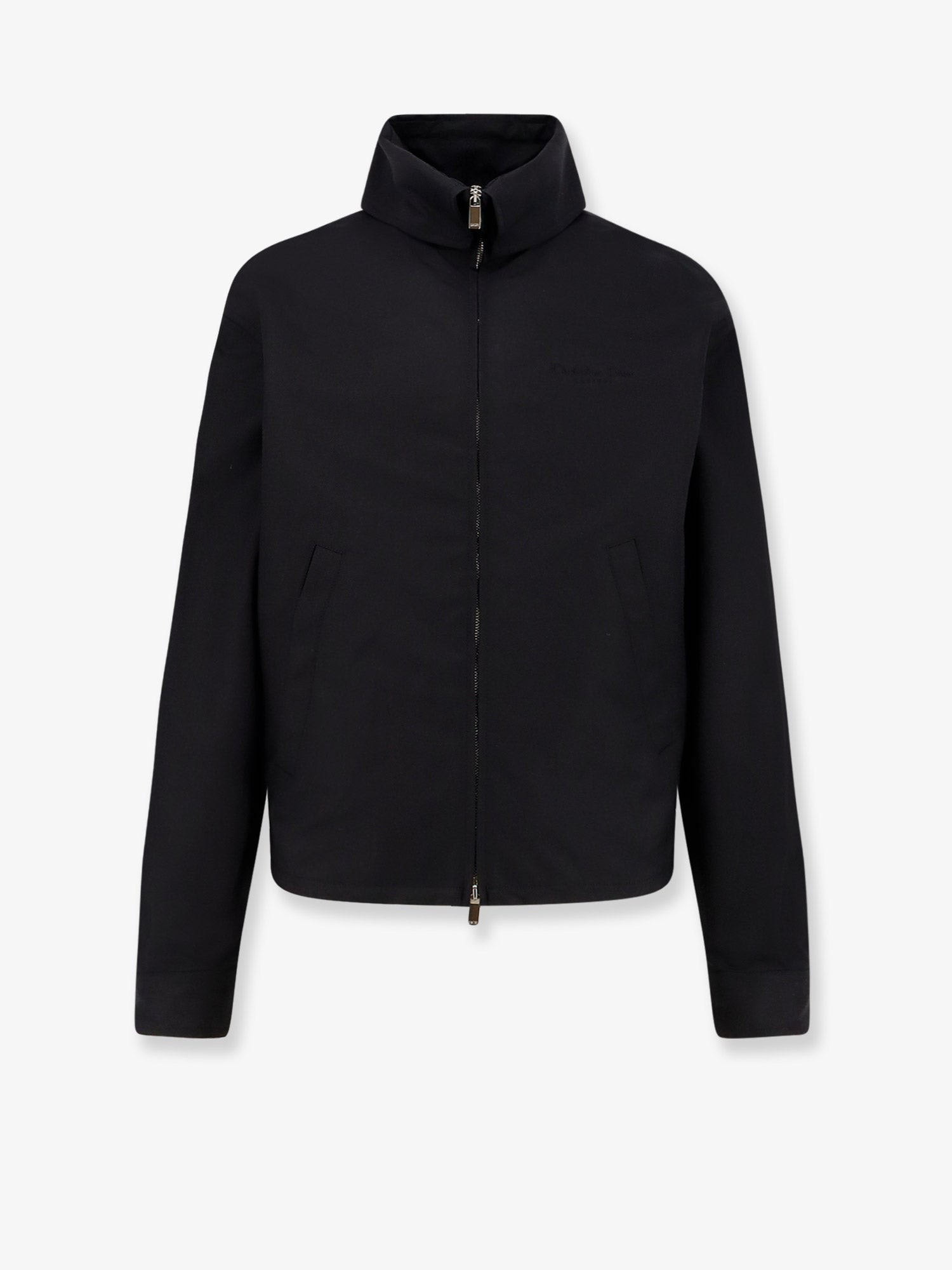 Discover the authentic Dior men's Christian Dior Couture cotton blend satin jacket in noir