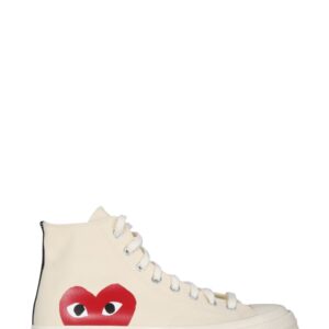 Explore the authentic COMME DES GARCONS PLAY CONVERSE men's CHUCK 70 SNEAKER in White