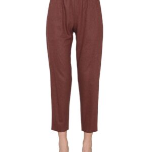 Refresh your wardrobe with the ALYSI women's CIGARETTE PANTS in Brown