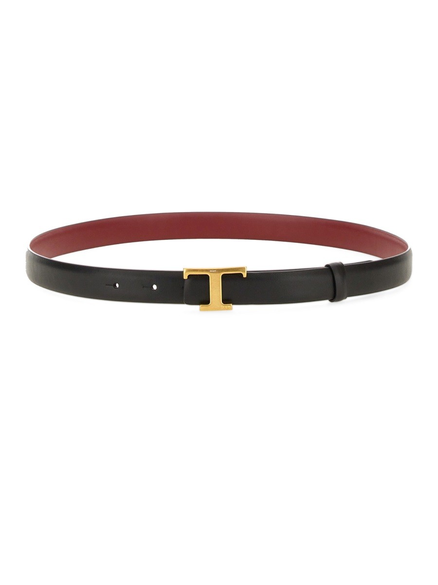Discover the authentic TOD'S women's CINTURA REVERSIBILE T TIMELESS in Black