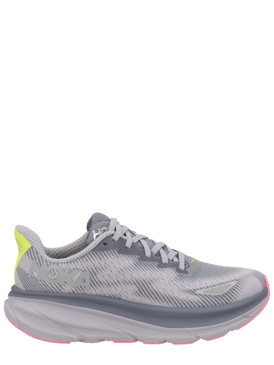 Refresh your wardrobe with the HOKA unisex "CLIFTON 9 GTX" SNEAKER in Grey