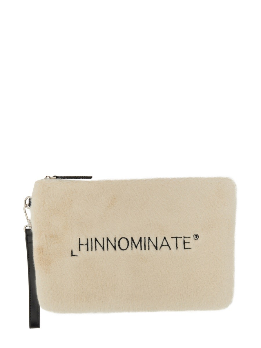 Discover the authentic Hinnominate women's CLUTCH BAG WITH LOGO in White