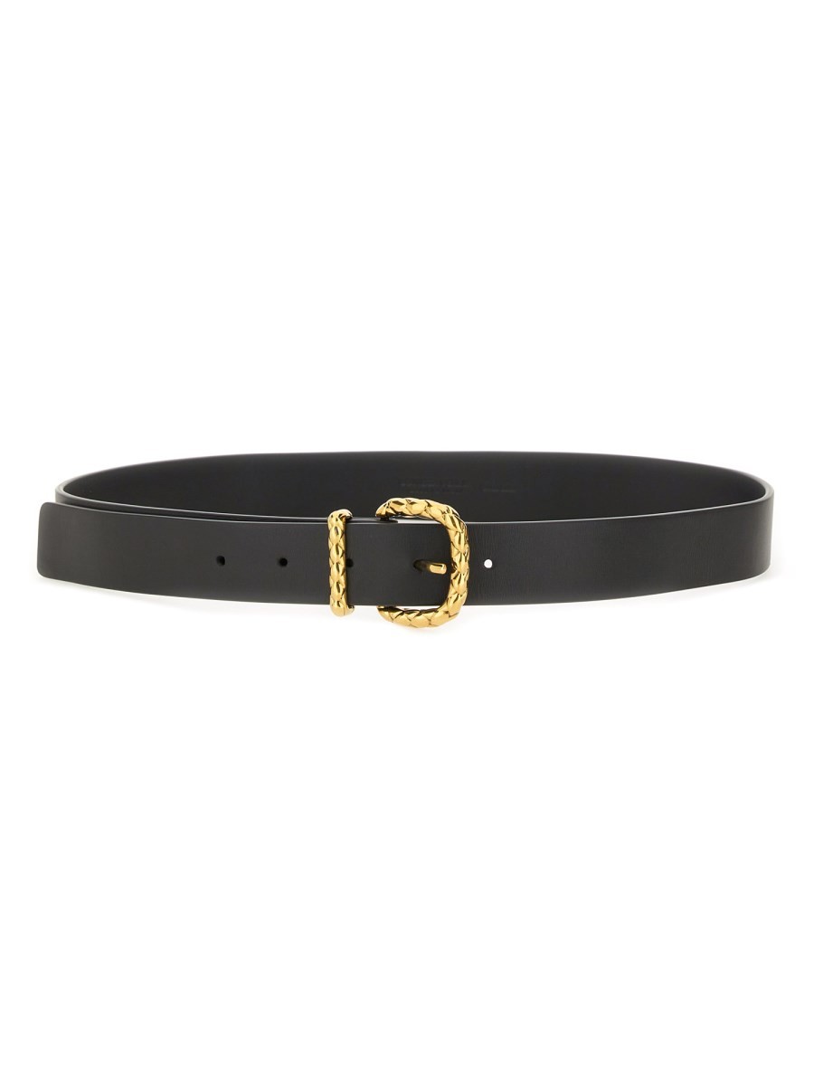Explore the authentic Bottega Veneta women's COAXIAL BELT WITH LOOP in Black