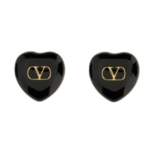 Explore the authentic Valentino Garavani women's "COEUR ROYAL" EARRINGS in Black