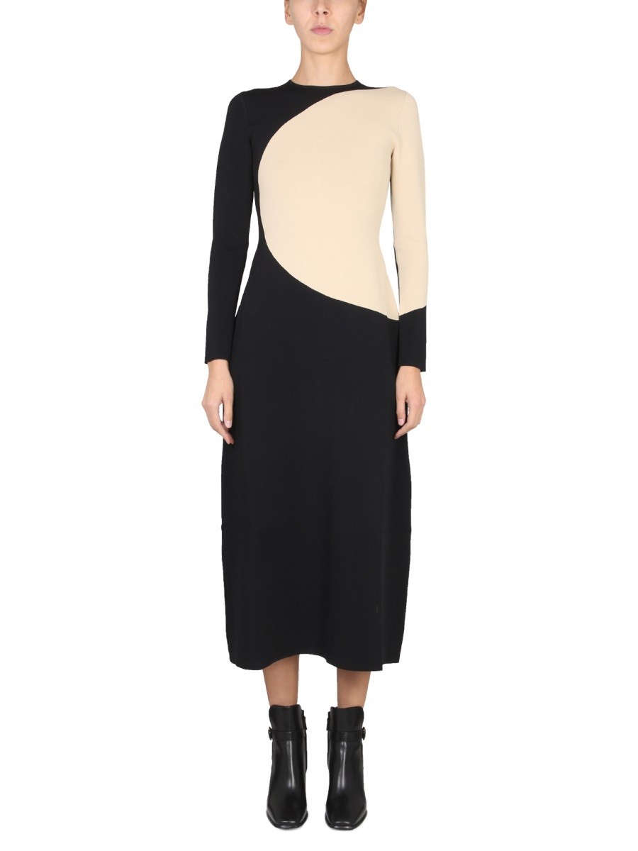 Discover the authentic Tory Burch women's COLORBLOCK DRESS in MULTICOLOUR