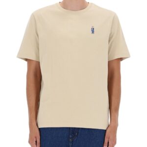 Explore the authentic Maison Kitsune men's "COMFORT DRESSED FOX" T-SHIRT in beige