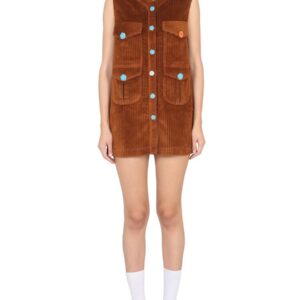Discover the authentic CORMIO women's CORDUROY DRESS in Brown