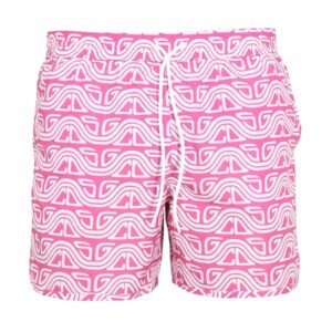 Refresh your wardrobe with the gcds men's COSTUME WITH WAVED PRINT in Fuchsia