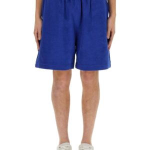 Refresh your wardrobe with the Burberry men's COTTON BERMUDA SHORTS in Azure