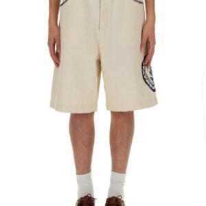 Explore the authentic Drole De Monsieur men's COTTON BERMUDA SHORTS in POWDER