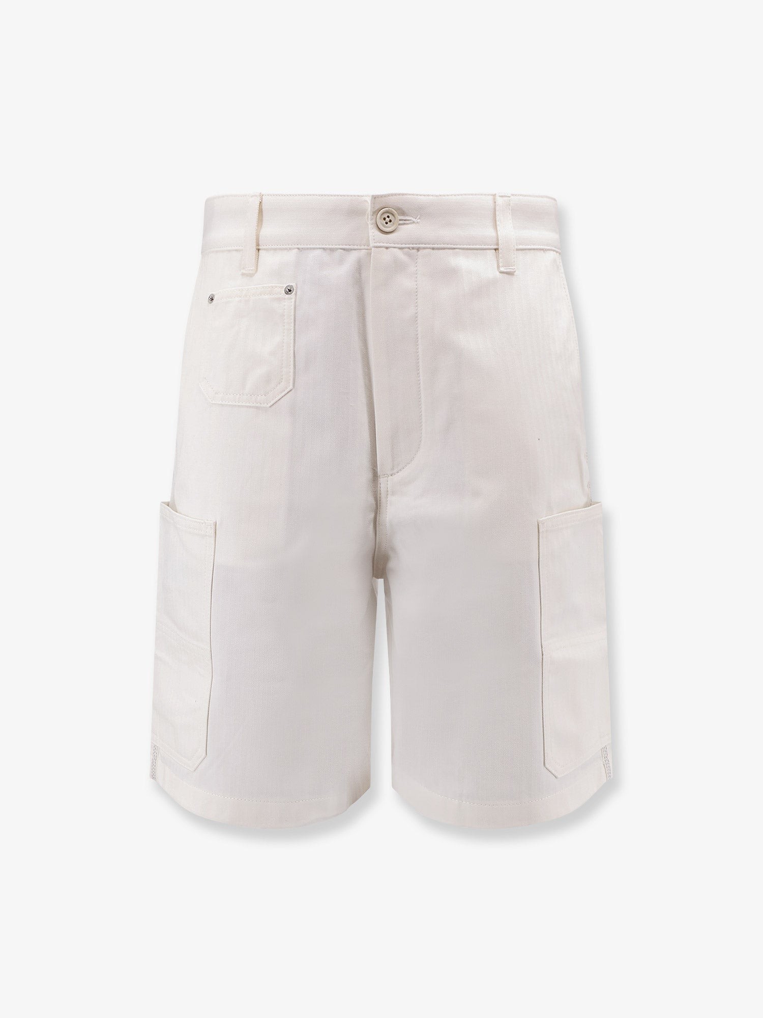 Discover the authentic Givenchy men's Cotton bermuda shorts with Logo embroidery in White