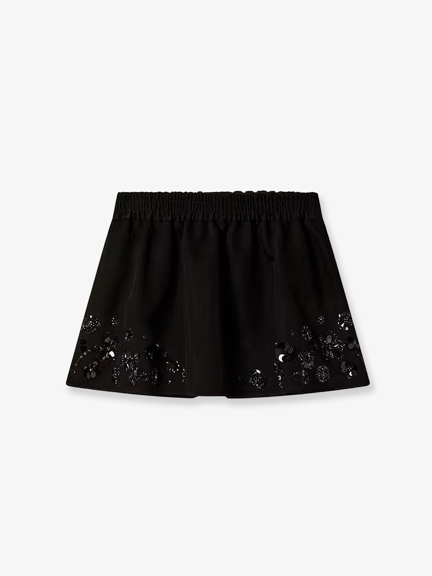 Shop the authentic Golden Goose Deluxe Brand women's Cotton blend midi skirt with floral sequin and crystal details in Black