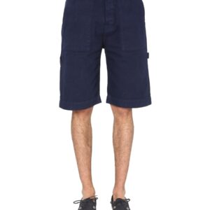 Discover the authentic YMC men's COTTON CANVAS BERMUDA in Blue
