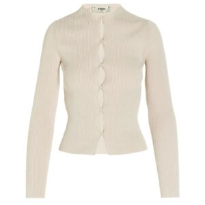 Discover the authentic Fendi women's COTTON CARDIGAN in beige