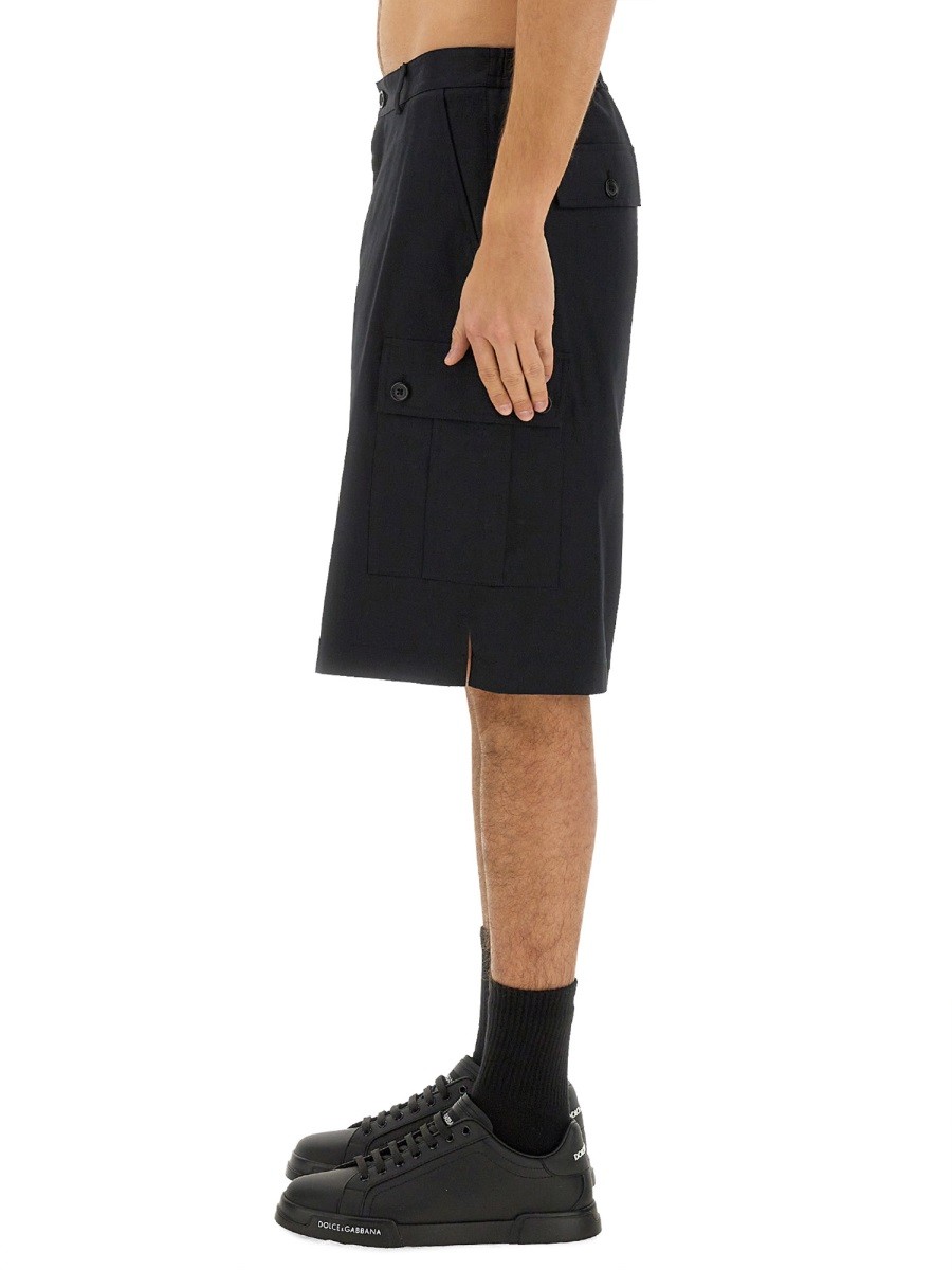 COTTON CARGO BERMUDA SHORTS - Image 4